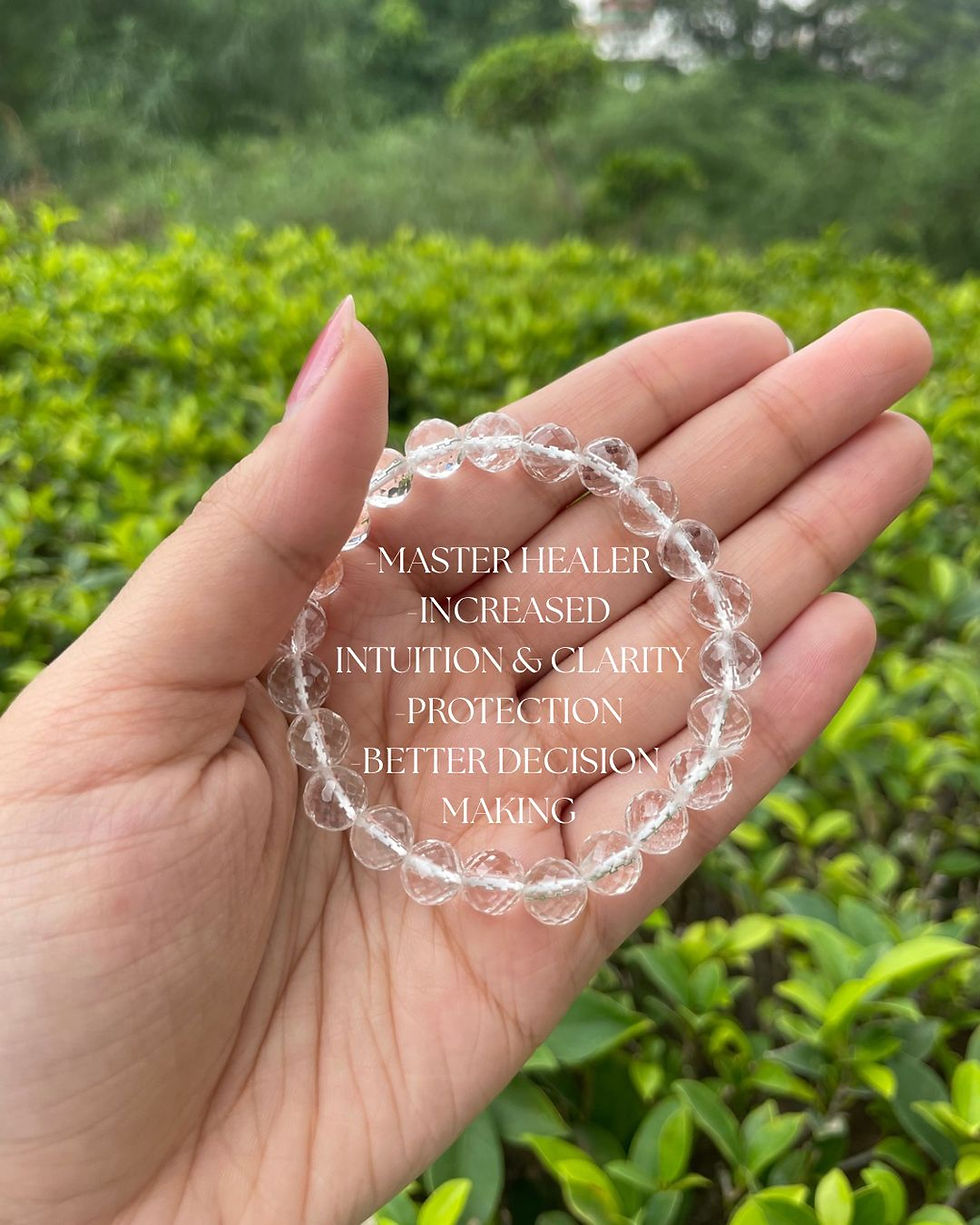 Master Healer, razor-sharp intuiton bracelet (8mm- high quality, Diamond cut)