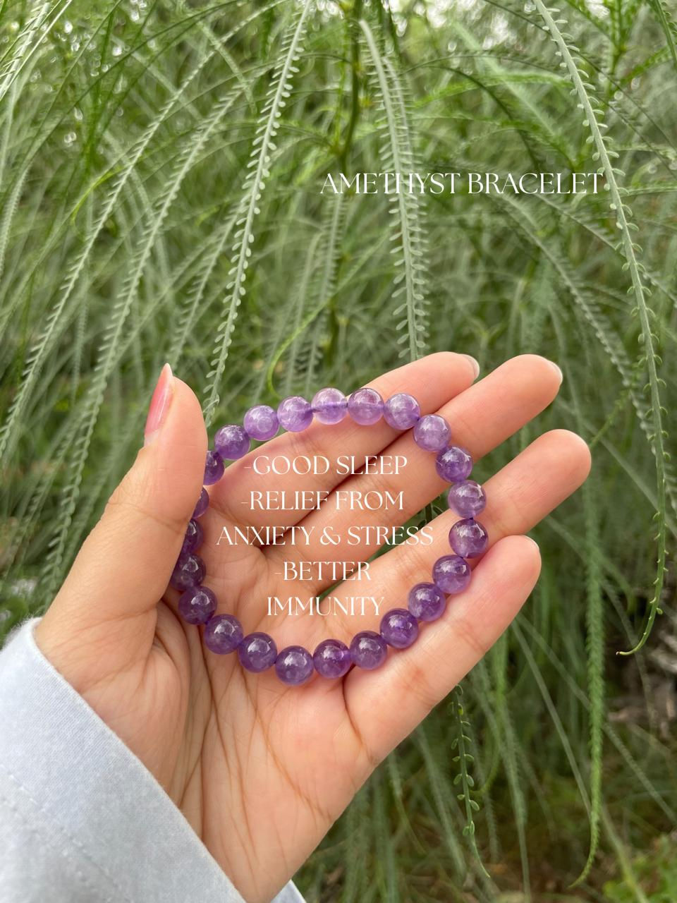 Protection, Calm and healing bracelet (8mm- high quality)