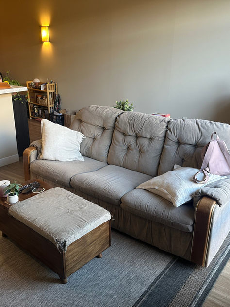 Before photo of living room design