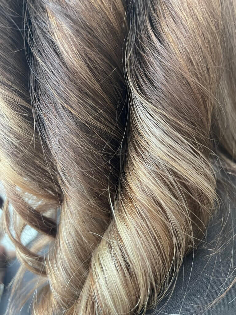 Blonde teasy highlights