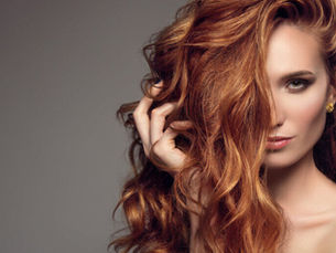 Copper tone to be shown wind blown color red