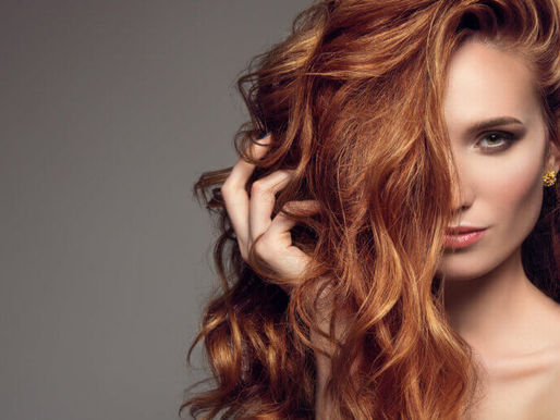 Copper tone to be shown wind blown color red