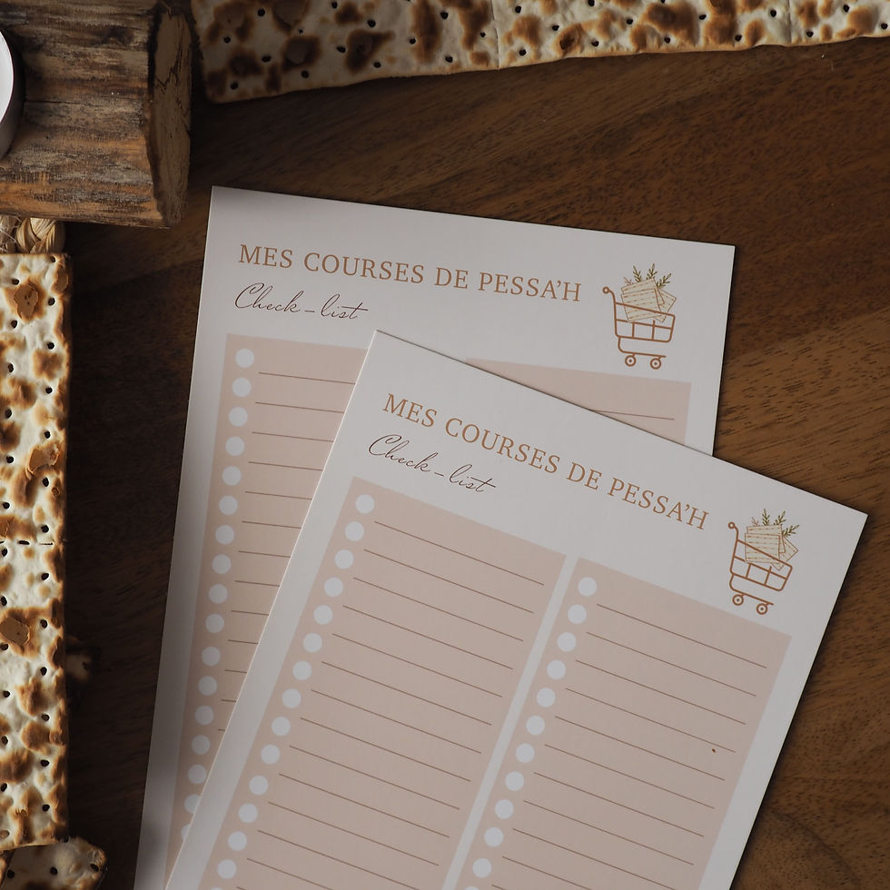 Miniature : Lot de 3 Kits de l’organisation pour Pessah (cartes & stickers) personnalisables