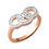 Thumbnail: Links of London Signature 18kt Rose Gold Vermeil & Sapphire Ring