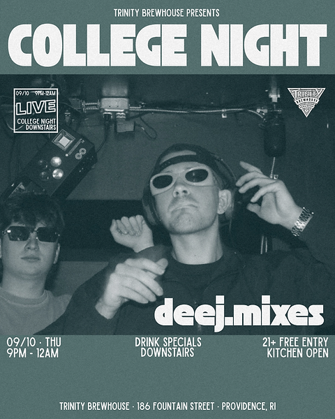College Night DJ every Thursday