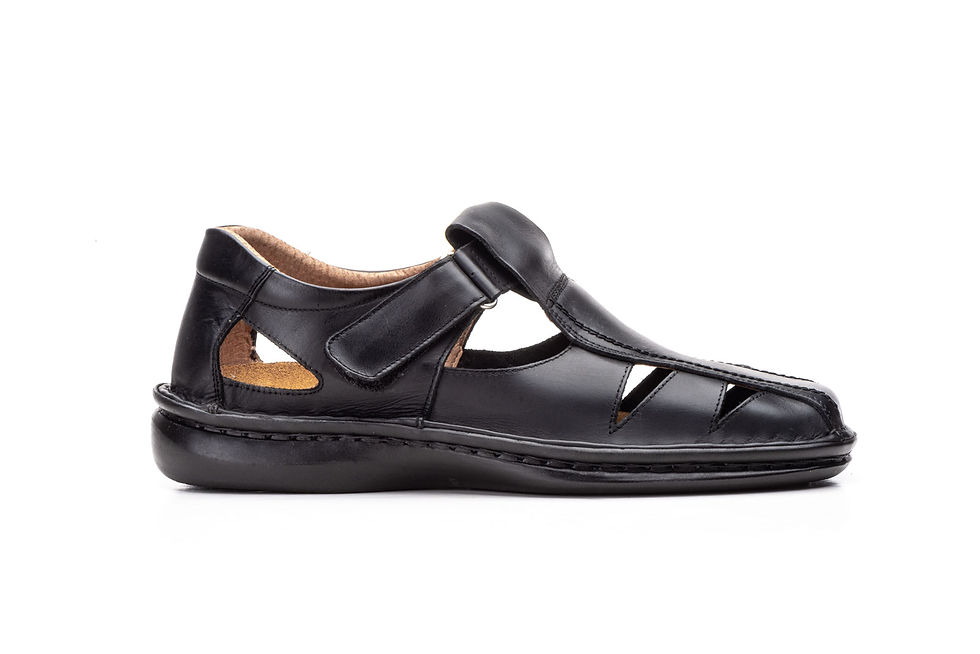 Miniatura: Sandalias Hombre Piel Negro