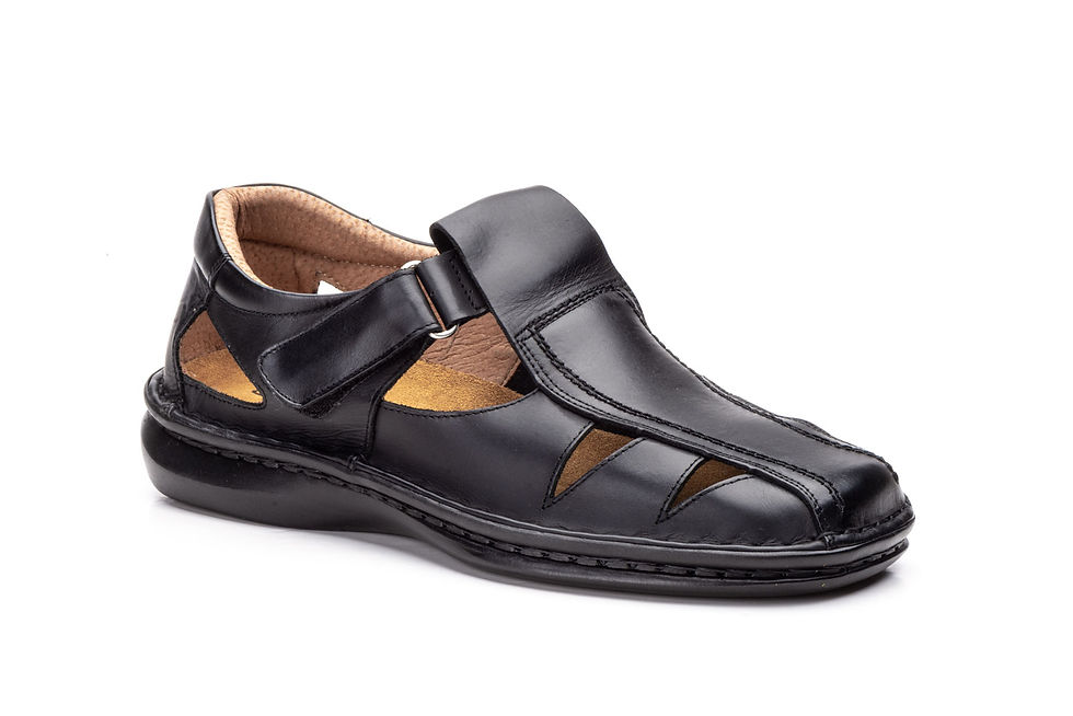 Miniatura: Sandalias Hombre Piel Negro