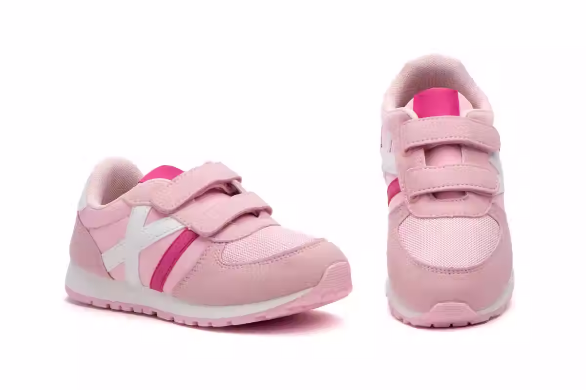 Deportivos Niña Rosa Velcro