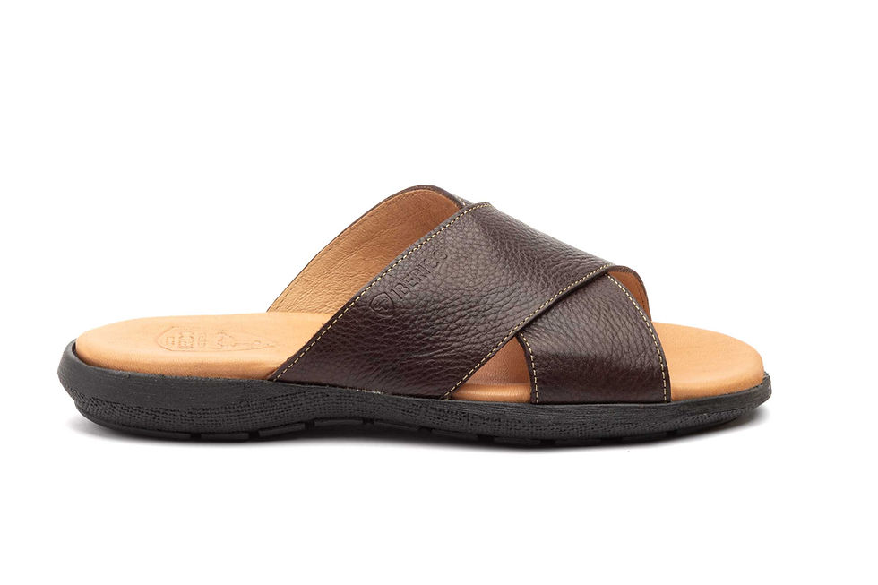 Miniatura: Sandalias Hombre Piel Marrón