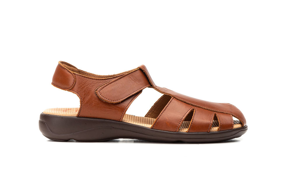 Miniatura: Sandalias Hombre Piel Negro Duendy
