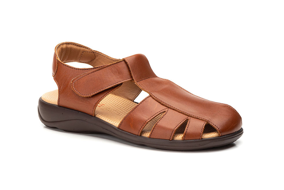 Miniatura: Sandalias Hombre Piel Negro Duendy