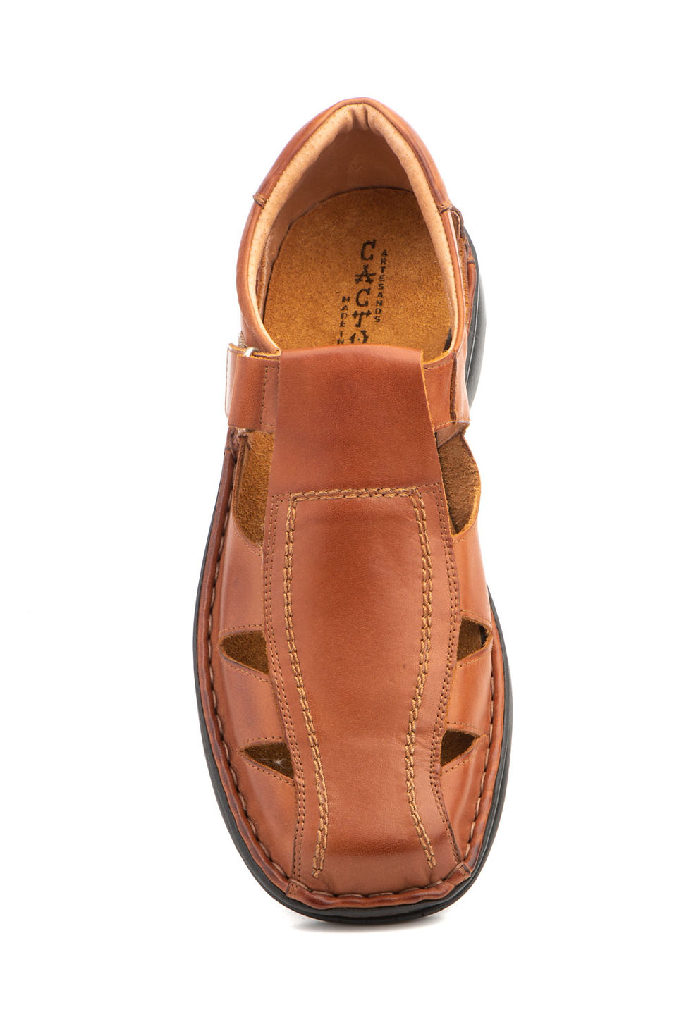 Miniatura: Sandalias Hombre Piel Coñac