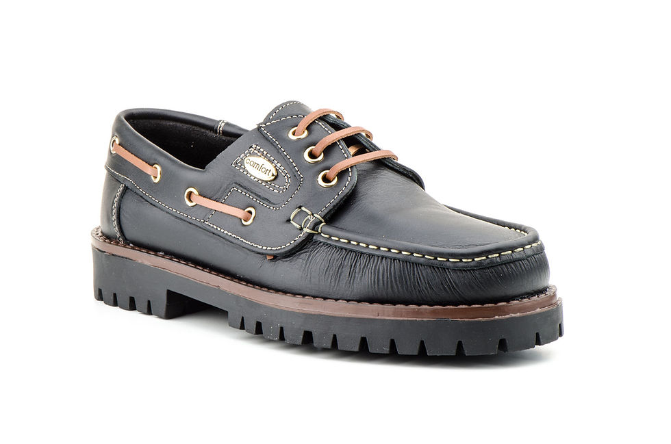 Miniatura: Zapatos Kiowa Hombre Piel Cordones Náuticos