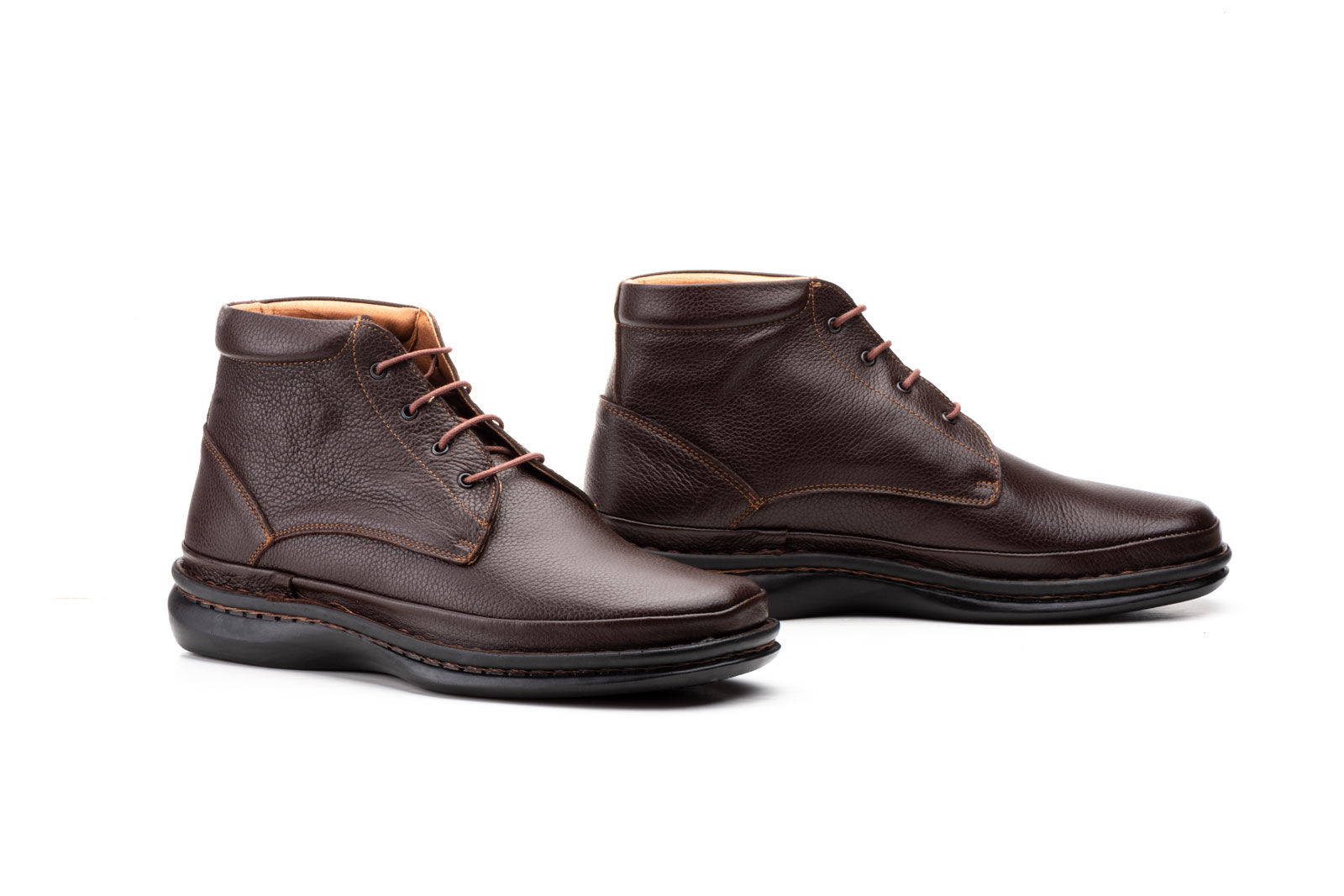 Bota para Hombre de Piel color Marrón con Cordones marca Cactus