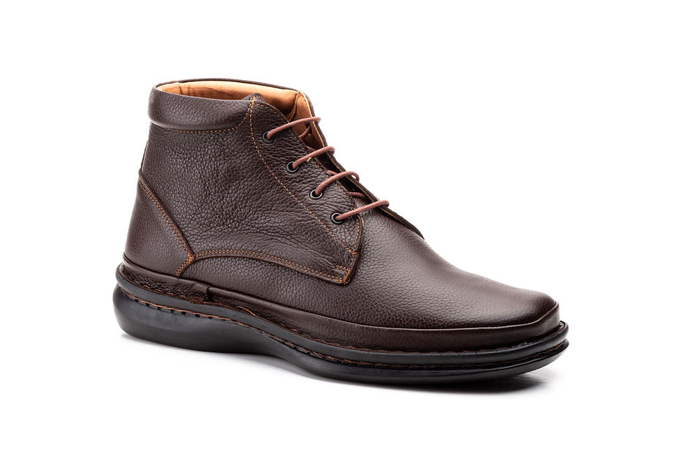 Miniatura: Bota para Hombre de Piel color Marrón con Cordones marca Cactus