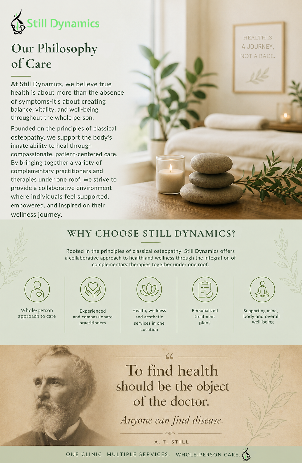 Founded on the principles of classical osteopathy, we support the body's innate ability to