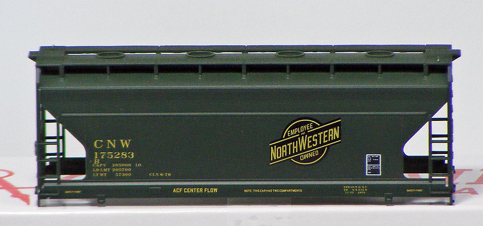 Thumbnail: Chicago & Northwestern 2-Bay ACF Covered Hopper Kit