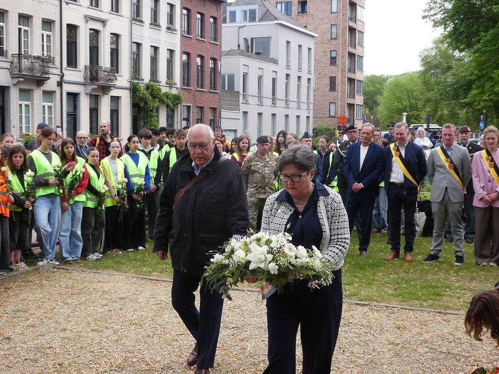 De voorzitster, Josette Nackaerts, en secretaris, Jef Van Iseghem - NCPGR gewest Mechelen-Lier