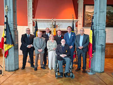 6 mei 2026 - KVOM (Koninklijk Verbond van Oud-strijders en Gelijkgestelden) - gewest Mechelen viert 105 jarig bestaan.  Feestelijke viering  in het Stadhuis en replica’s historische vaandels