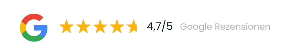 Google Bewertungen 4,7 von 5 Sternen für mvn.energy
