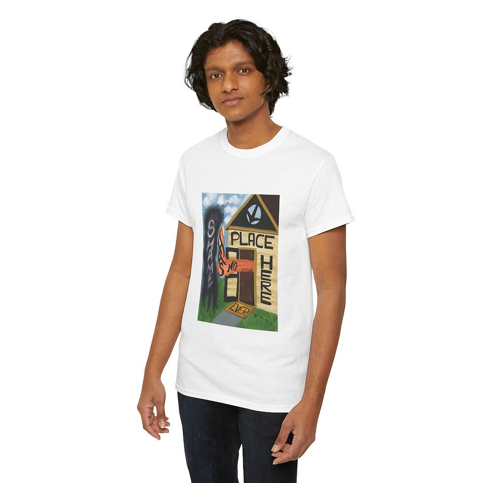 Thumbnail: 'Shame Has No Place Here' Unisex Heavy T-shirt, Multiple Colors 