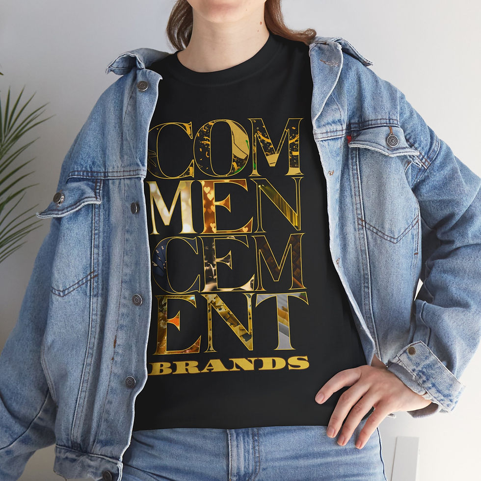 Thumbnail: 'Commencement Peak' Unisex Heavy T-shirt, Multiple Colors 