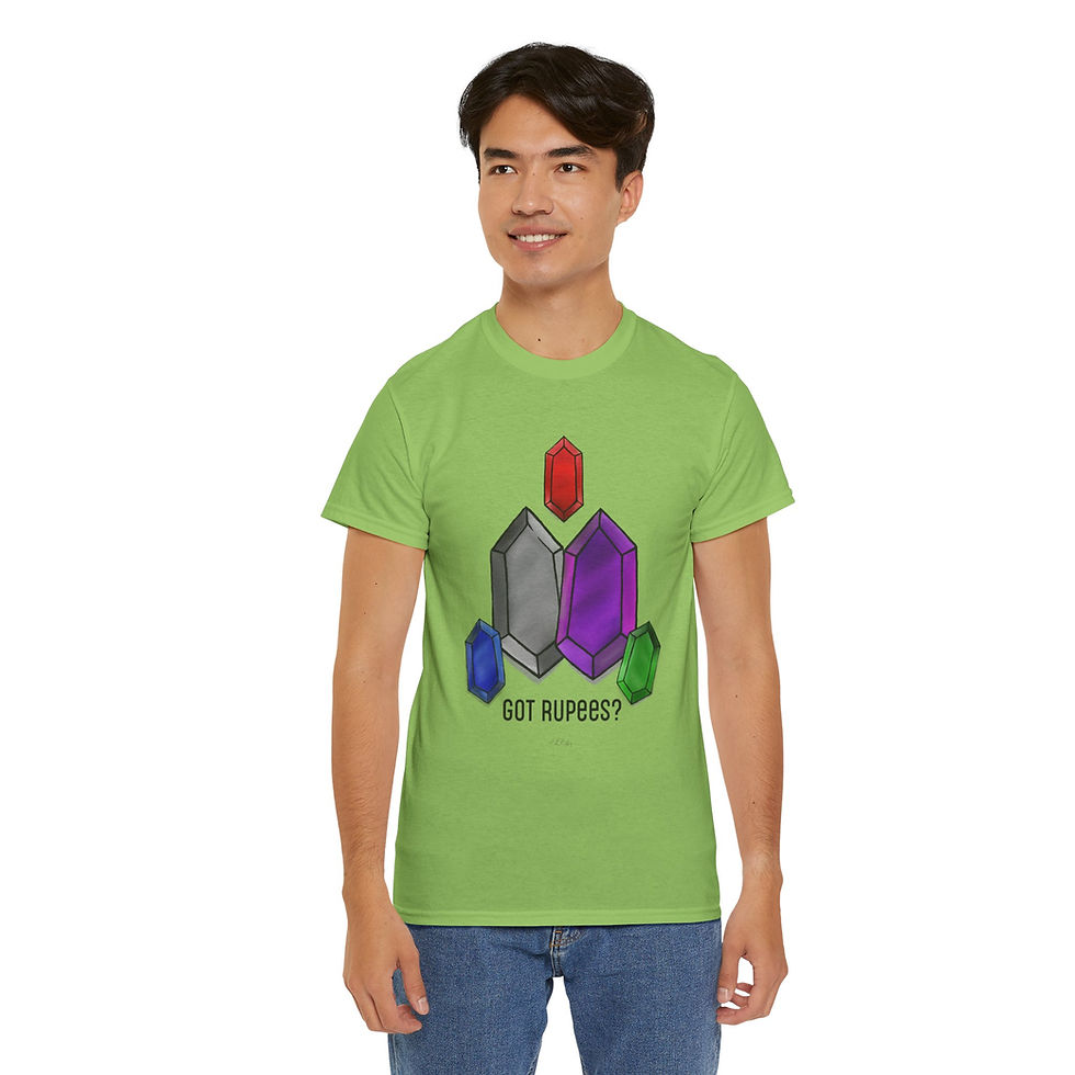 Thumbnail: 'Got Rupees?' Unisex Heavy T-shirt, Multiple Colors 
