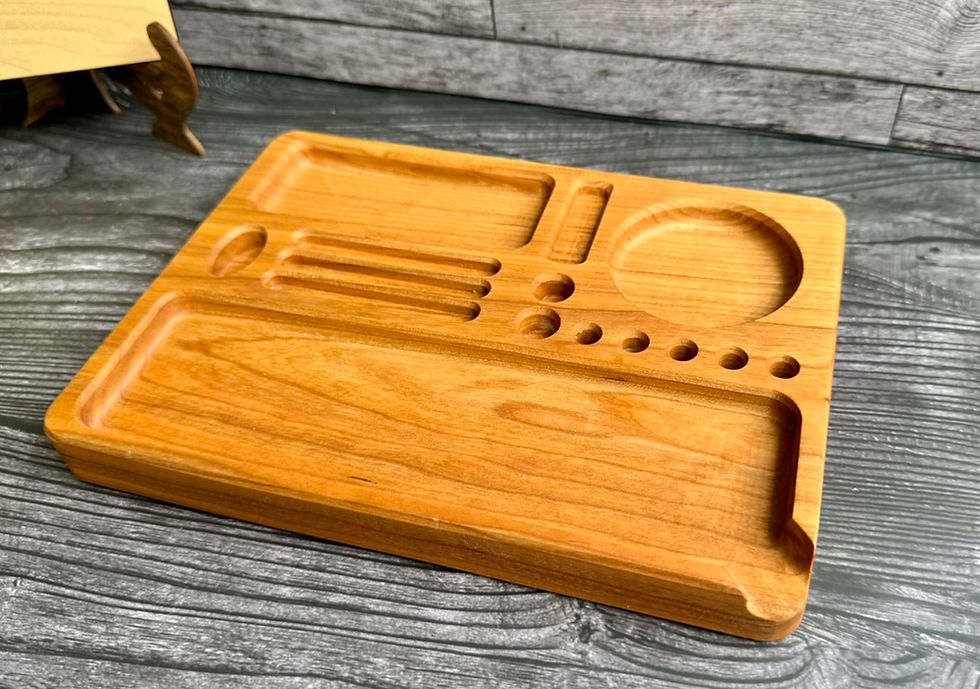 Thumbnail: Hardwood Rolling Tray — “Organize Your Smoke. Elevate Your Vibe.”