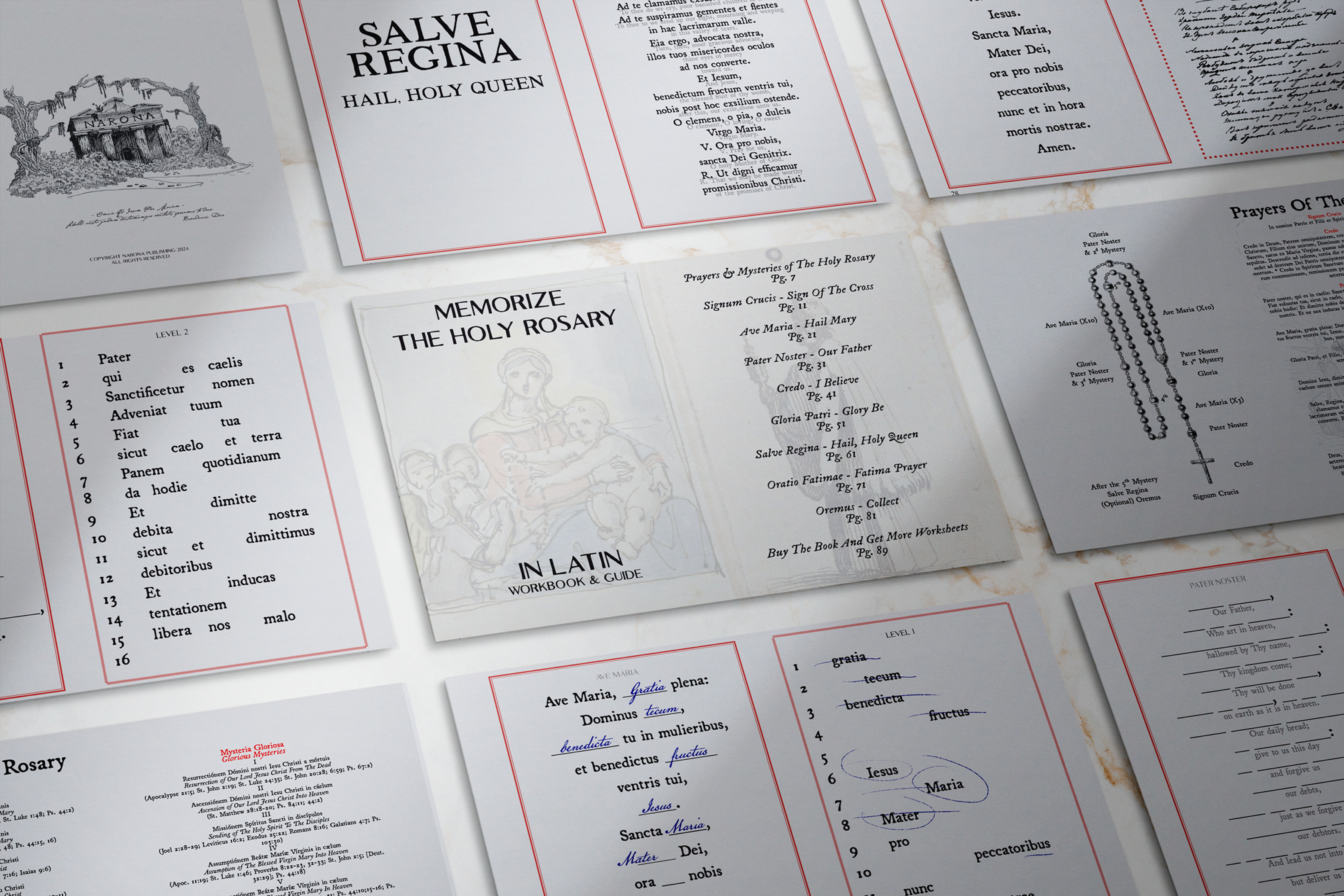 Memorize The Rosary In Latin Worksheets