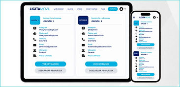 Comparación de ofertas y selección de proveedor en la plataforma