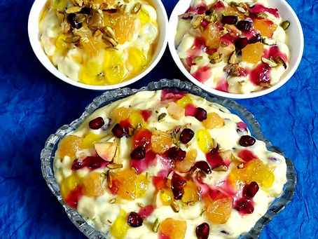 CREAMY FRUIT CUSTARD