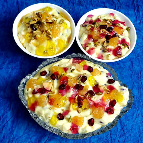 CREAMY FRUIT CUSTARD