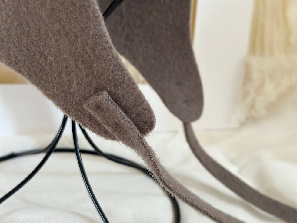 Thumbnail: [SCHA] Beanie Formula Uno Heavy „+“ Grey Beige