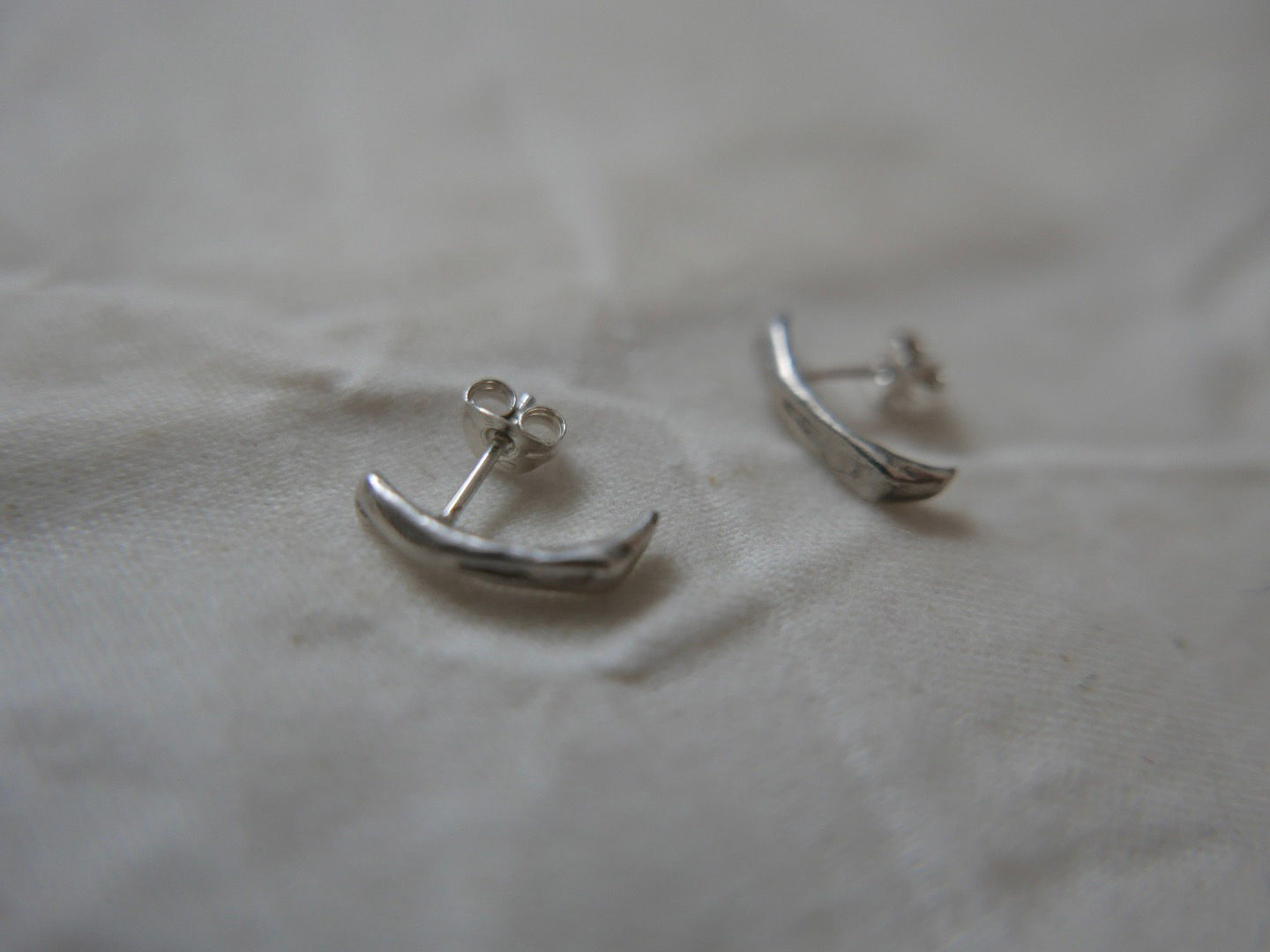 All Its Forms Recycled Silver Fluid Studs