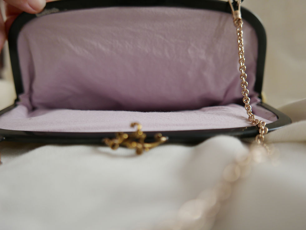 Thumbnail: Six Coup de Foundre Recycled Deer Leather Frame Bag