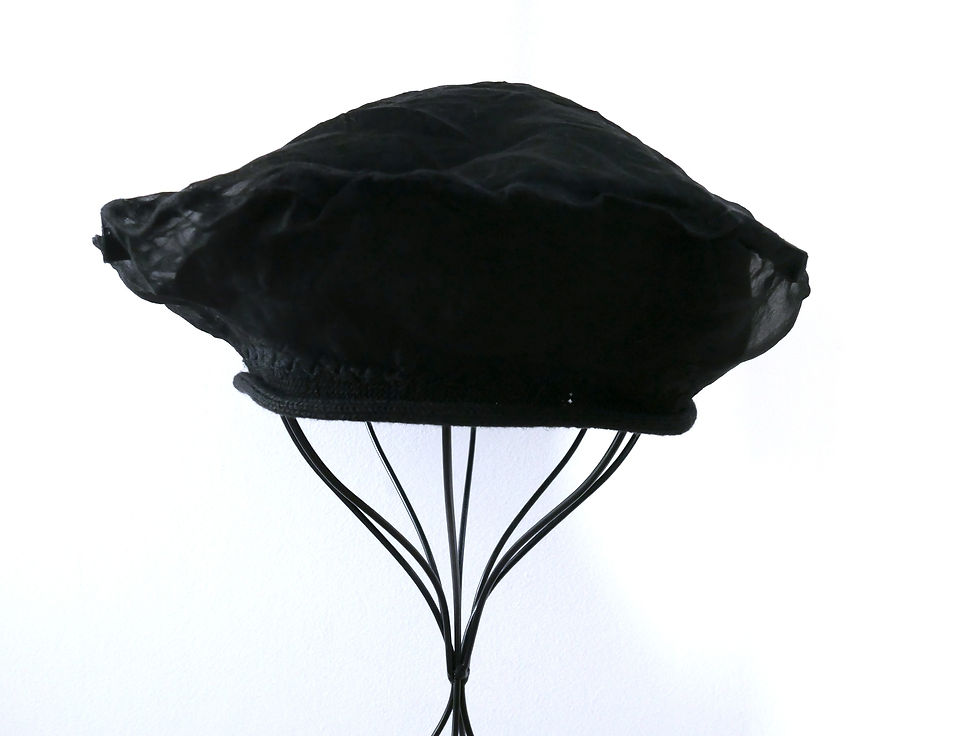 Thumbnail: [SCHA] Flying Duck "11/12-O" - beret: cotton/organza