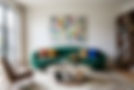 Sofa Hero Shot with pops of colour