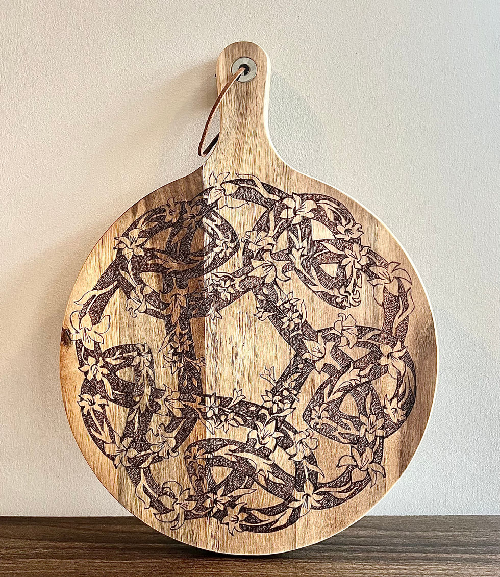 Easter Lily Cutting Board