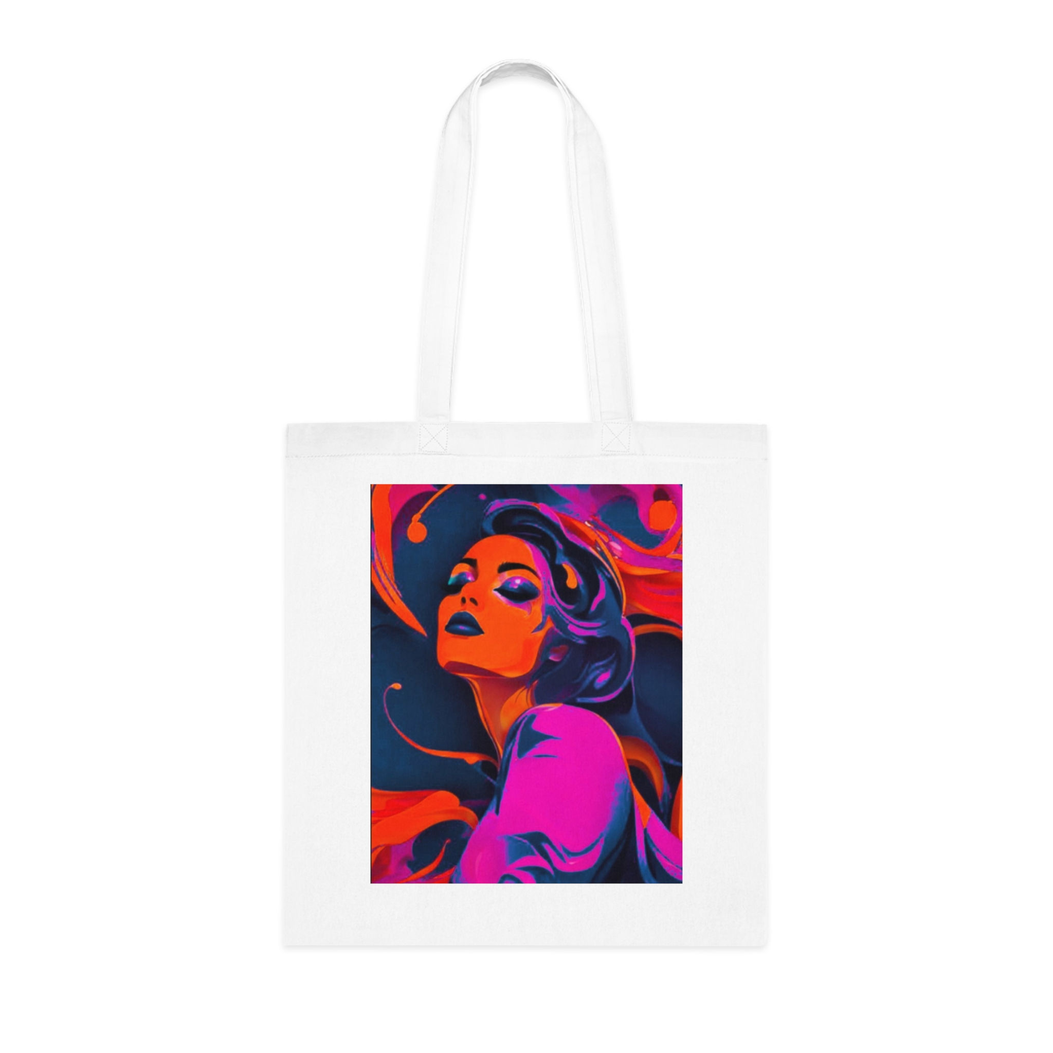 DD® 'FEMININE GRACE' Cotton Tote - RED & PINK DESIGN