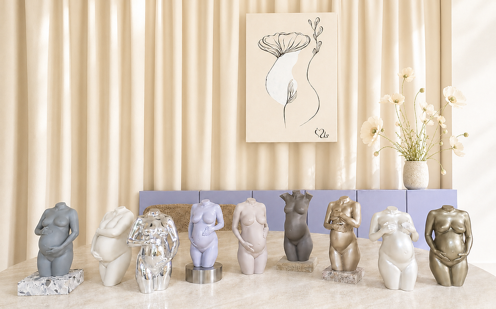 3D Babybauch Schwangerschaft Skulpturen