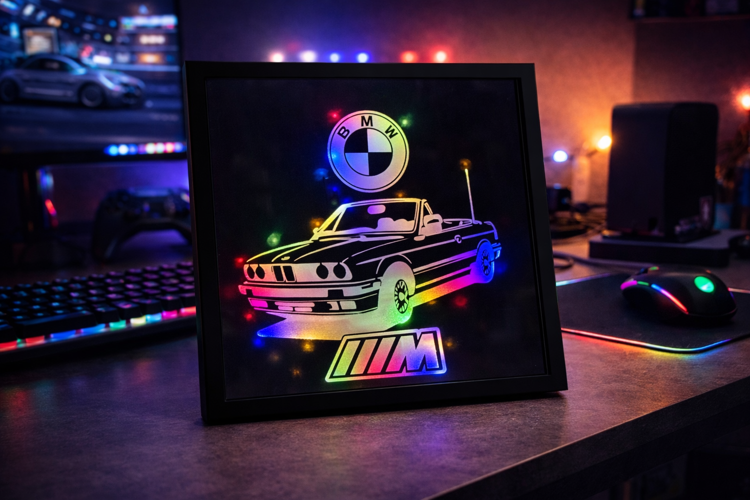 Gravure BMW e30 cabriolet