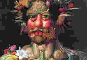 "Vertumnus. Retrato de Rodolfo II". (by Giuseppe Arcimboldo).