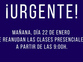 Mañana día 22 de enero se abre el Colegio