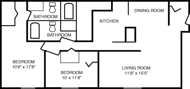 bedroom2 heat included