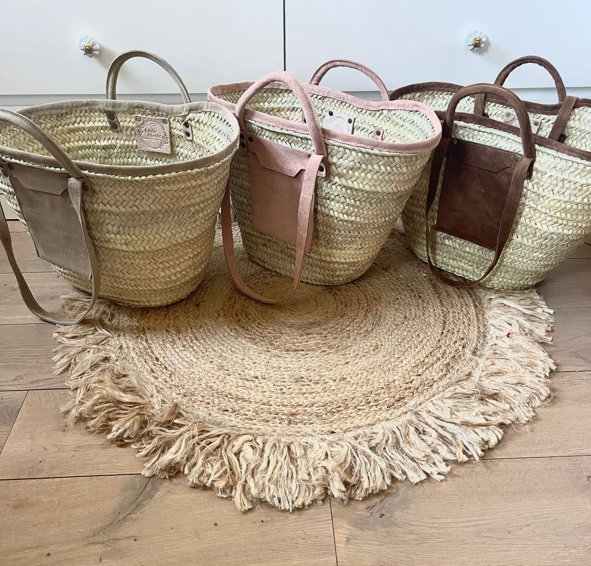 Suéde leather shoppers