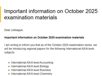 重大调整!爱德思宣布2025年秋季IAL大考继续使用区域卷!涉及七大热门科目!