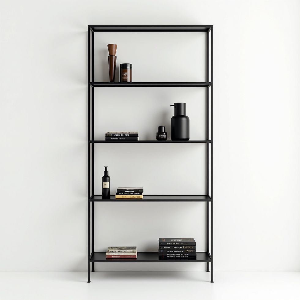 Industrial Metal Bookshelf