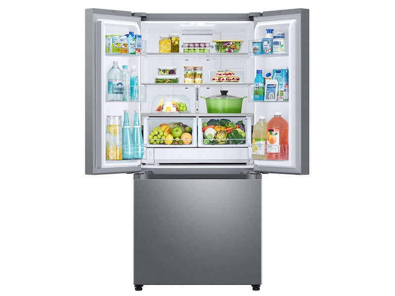 Thumbnail: 25 cu. ft. 33" 3-Door French Door Refrigerator with Dual Auto Ice Maker in Stain