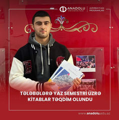 Tələbələrə Bahar (Yaz semestri) dönemi kitabları təhvil verildi