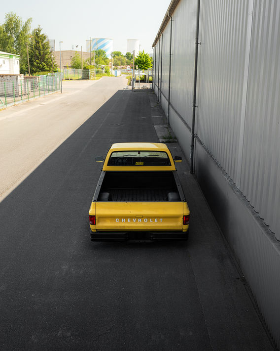 Chevrolet C10 Custom Deluxe Pickup Hotrod Topview Back